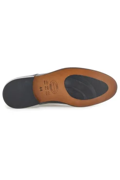Scarpe stringate blu in pelle con suola in cuoio made in Italy Pittarello 7720