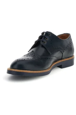 Scarpe stringate blu in pelle Pittarello 8023