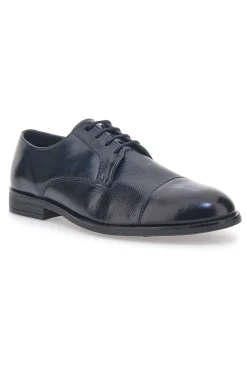Scarpe Stringate Blu In Vera Pelle Pittarello Class 17
