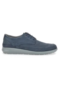 Scarpe Stringate Blu In Vera Pelle Longford 6412