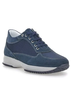 Scarpe Stringate Blu In Vera Pelle Made In Italy Jerpoint 620
