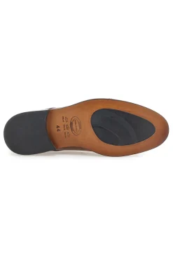 Scarpe stringate marroni in pelle con suola in cuoio made in Italy Pittarello 7715