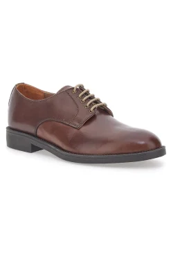 Scarpe Stringate Marroni Vera Pelle Longford 712