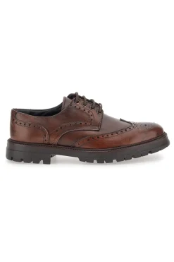 Scarpe Stringate Marroni Con Decorazione Duilio Pittarello Focus 2240