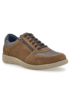 Scarpe Stringate Marroni In Vera Pelle Johes Land SP8002