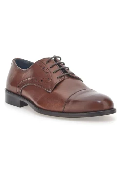 Scarpe Stringate Marroni In Vera Pelle da Uomo Pittarello 7715
