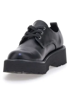 Scarpe stringate nere con suola carrarmato Me & Me 3011