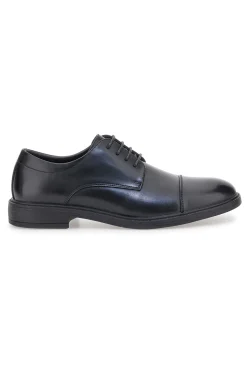 Scarpe stringate nere eleganti in vera pelle Ferré FU210C215