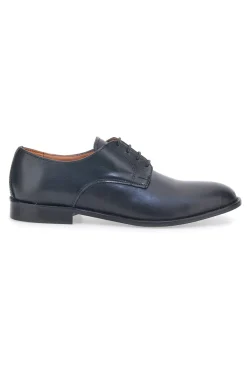 Scarpe Stringate Nere In Vera Pelle Made In Italy Pittarello 402