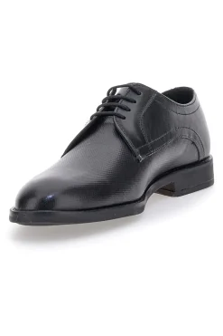 Scarpe Stringate Nere In Vera Pelle Max Dillan 401