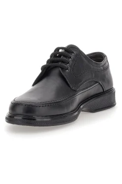 Scarpe Stringate Nere In Vera Pelle Pittarello 2182