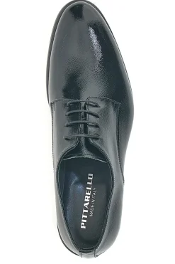 Scarpe Stringate Nere In Vera Pelle Made In Italy Pittarello 38020