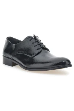 Scarpe Stringate Nere In Vera Pelle Made In Italy Pittarello 38020
