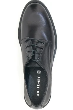 Scarpe Stringate Nere Vera Pelle Mio Tempo 258981