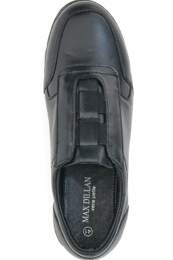 Scarpe Stringate No Laces Max Dillan 859 Nero Vera Pelle