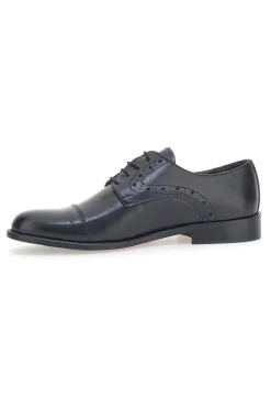 Scarpe Stringate Pittarello 7715 Nere Vera Pelle