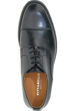 Scarpe Stringate Vera Pelle Nere Pittarello 5051
