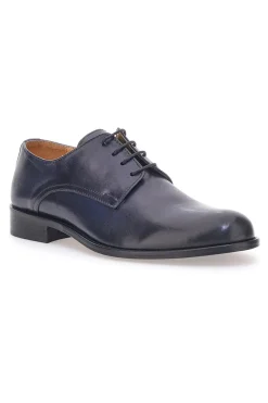 Scarpe Stringate Vera Pelle Blu Pittarello Plus 623