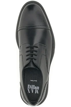 Scarpe Stringate Vera Pelle Nere Max Dillan 19033