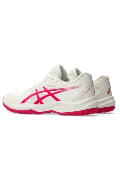 Scarpe Tennis Padel bianche con dettagli rosa leggere e traspiranti Asics COURT SLIDE 4
