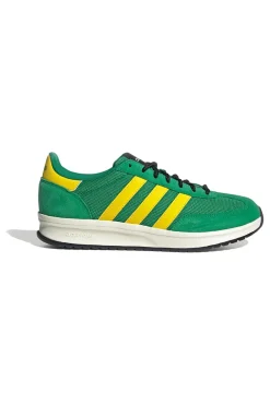 Scarpe verdi con dettagli gialli in mesh Adidas Run 70s 2.0