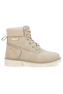 Scarponcini beige con lacci COTTON BELT CBW426A00