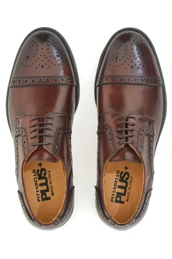 Schnürschuhe Echtleder Holz Pittarello Plus 611