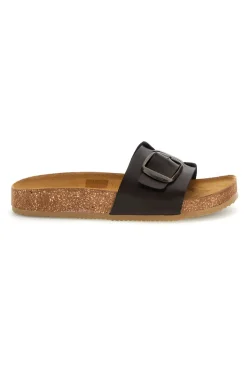 Schwarz Hausschuhe mit Schnalle Pittarello tierra 335A1100SR