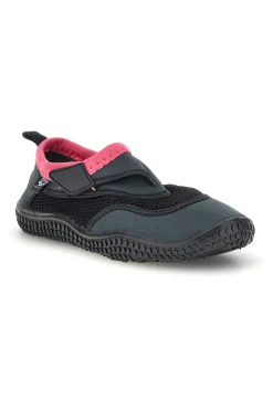 Schwarz und rosa Arena Wasserschuhe mit verstellbarem Verschluss