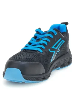 Schwarze atmungsaktive Sicherheitsschuhe U-power Deon ESD S1PS HI HRO FO SR