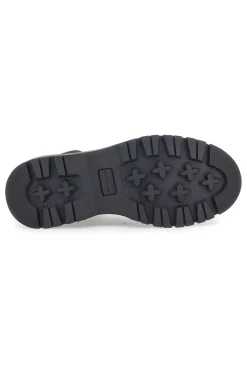 Schwarze Beatles-Stiefeletten mit seitlichem elastischem Baumwollgürtel CBM421P89