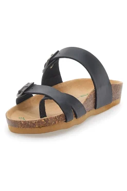 Schwarze Bio Up Flip Flops Hausschuhe 26410