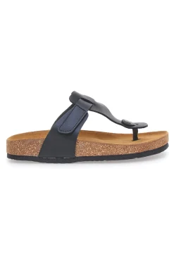 Schwarze Hausschuhe Flip Flops mit vorgeformter Innensohle Superga S31C370