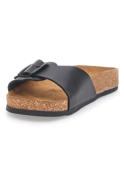 Schwarze Hausschuhe mit Band, hergestellt in Italien PITTARELLO TIERRA 335A21030SR