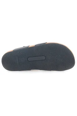 Schwarze Hausschuhe mit Kreuz und verstellbarer Schnalle Made in Italy PITTARELLO TIERRA 335A20630SR
