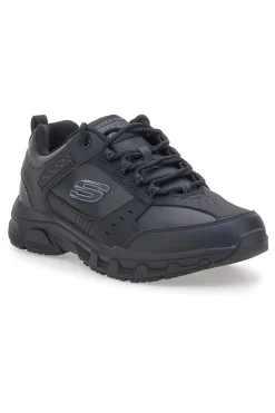 Schwarze Outdoor-Schuhe aus Leder mit Memory Foam Skechers Oak Canyon Redwick