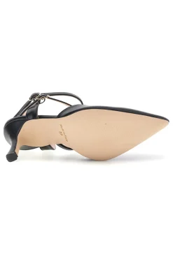 Schwarze Pumps mit Riemen Pittarello couture 3811S