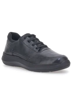 Schwarze Schnürschuhe aus echtem Leder Pittarello 5792