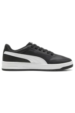 Schwarze Sneaker mit weißem Profil Court Classic Clean Puma
