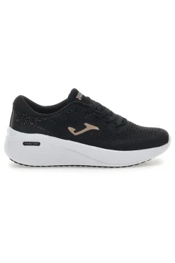 Schwarze Sneakers mit goldenen Details Joma C Dama Lady 2501