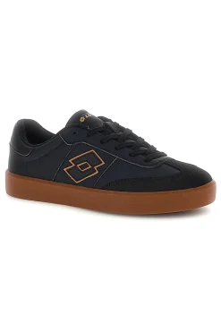 Schwarze Sneakers mit Ledersohle Lotto EQUIPO AMF II LTH