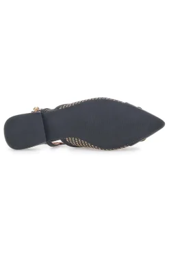 SCHWARZE SPITZE SLINGBACK-BALLERINAS MARIELLA BURANI 51089
