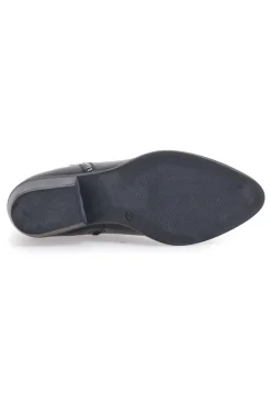 Schwarze spitze Stiefeletten aus echtem Leder PITTARELLO GLAM 4554015