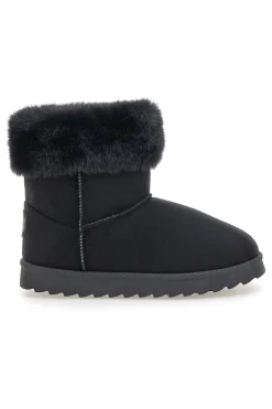 Schwarze Stiefeletten „Love“ PK1643A von Pittarello mit Pelzbesatz