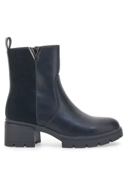 Schwarze Stiefeletten mit Absatz GMV 296
