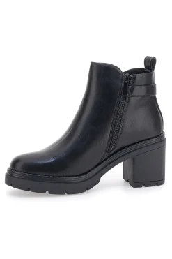 Schwarze Stiefeletten mit Absatz THE FIRST 481