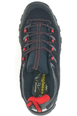 Schwarze Trekkingschuhe mit roten Details Goodyear 41029