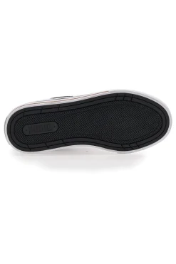 Schwarze und weiße Segeltuchsneaker Puma Court Classic Vulc Fs Jr