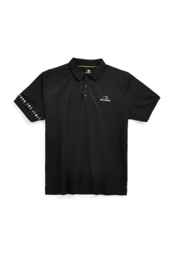 Schwarzes Polyester-Poloshirt No limits MAPS003S26