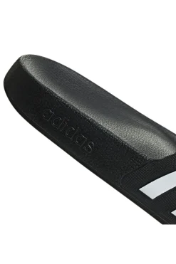 Schwarz-weiße Adidas Adilette Aqua Hausschuhe